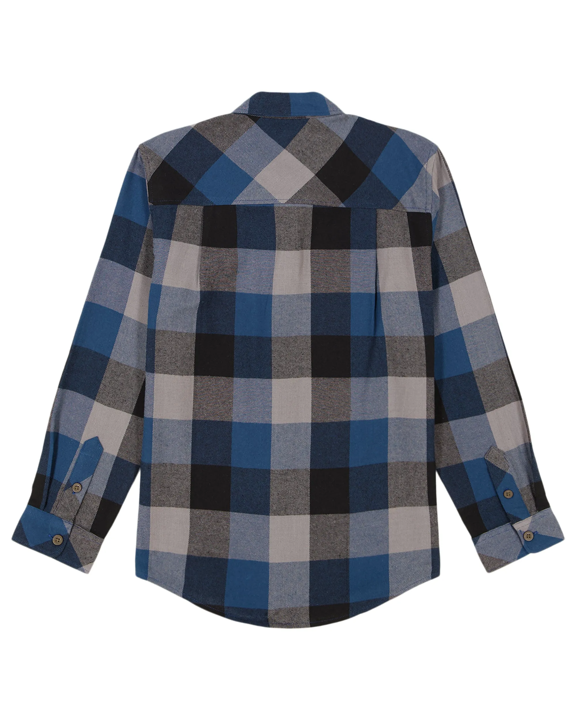 Boys 8-16 Mother Fly Long Sleeve Flannel Shirt - Estate Blue sold by Quiksilver product image thumbnail 2