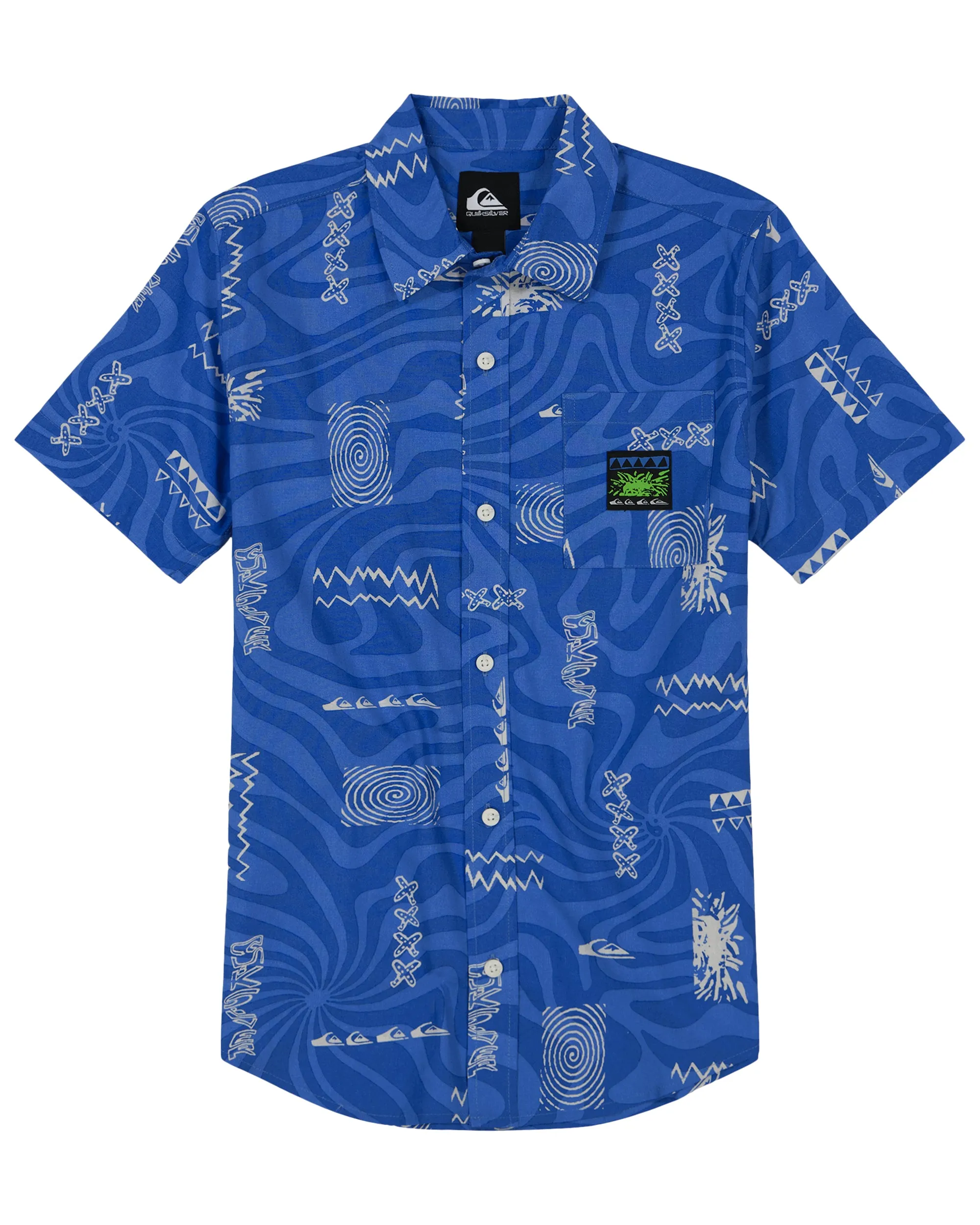 Boys 8-16 Classics Short Sleeve Shirt - Nebulas Blue sold by Quiksilver