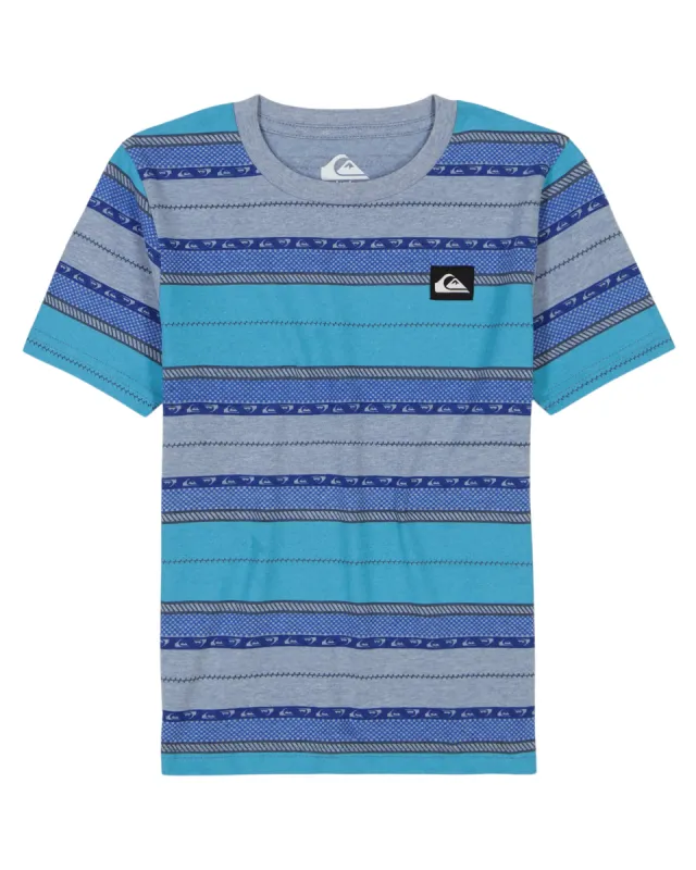 Boys 2-7 Fade Stripe T-Shirt - Flint Stone Heathe sold by Quiksilver