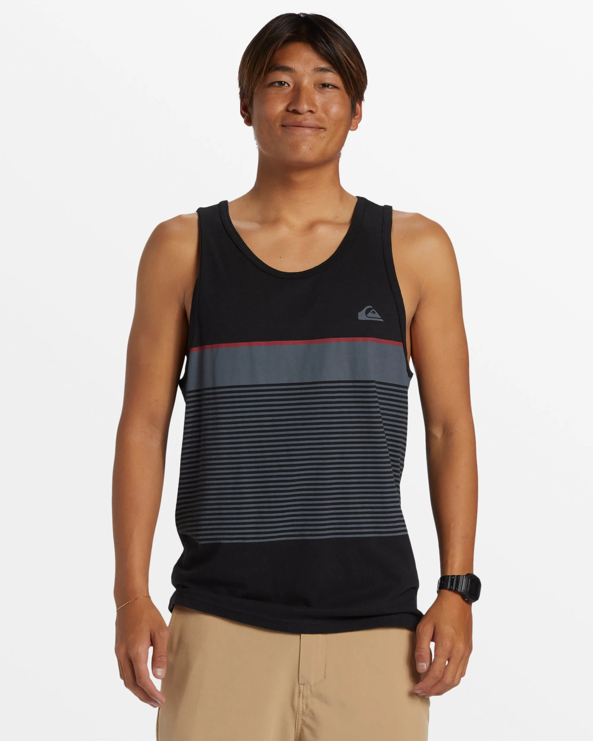 Tijuana Stripe Tank Top - Black sold by Quiksilver