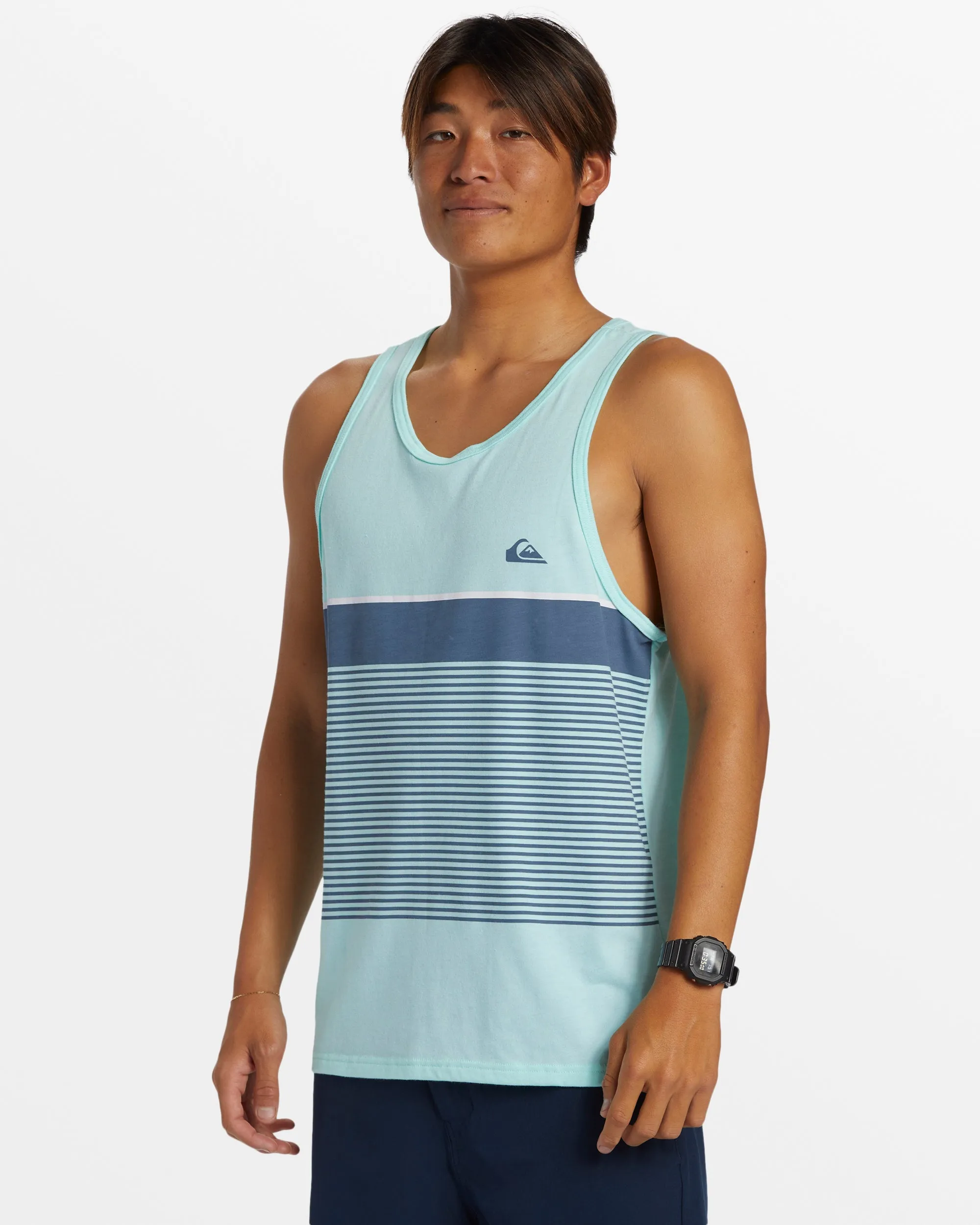 Tijuana Stripe Tank Top - Beach Glass Heather sold by Quiksilver product image thumbnail 4