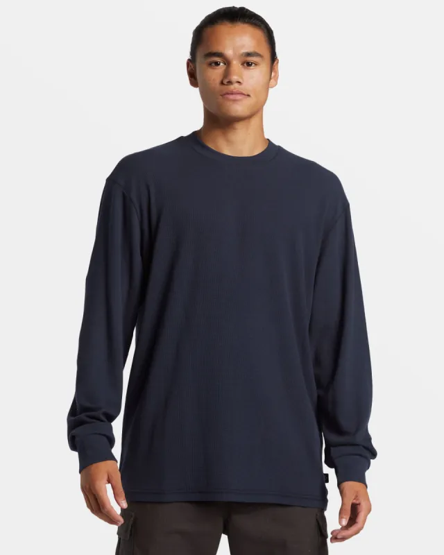 Drills Long Sleeve Thermal Shirt - Dark Navy sold by Quiksilver