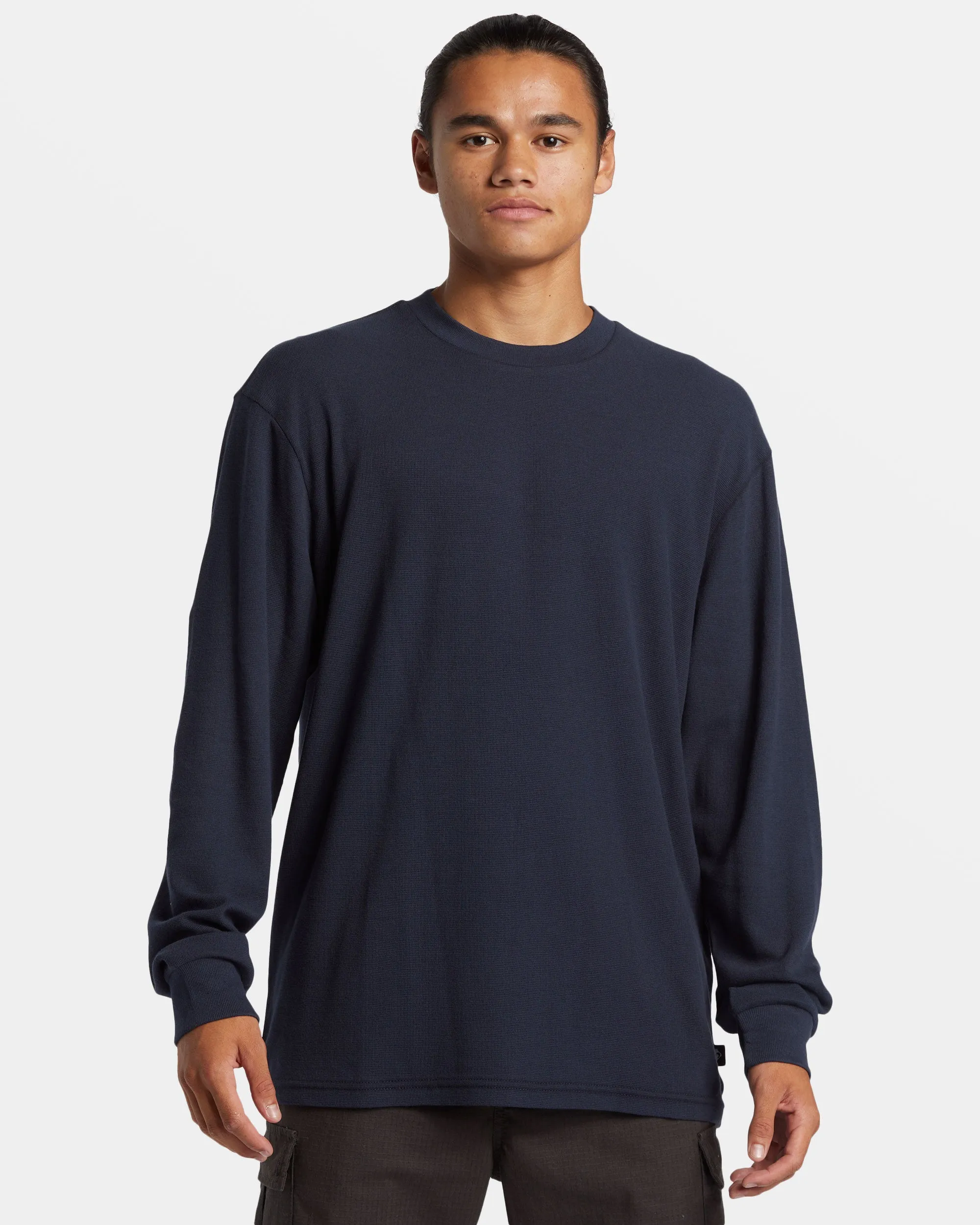 Drills Long Sleeve Thermal Shirt - Dark Navy sold by Quiksilver