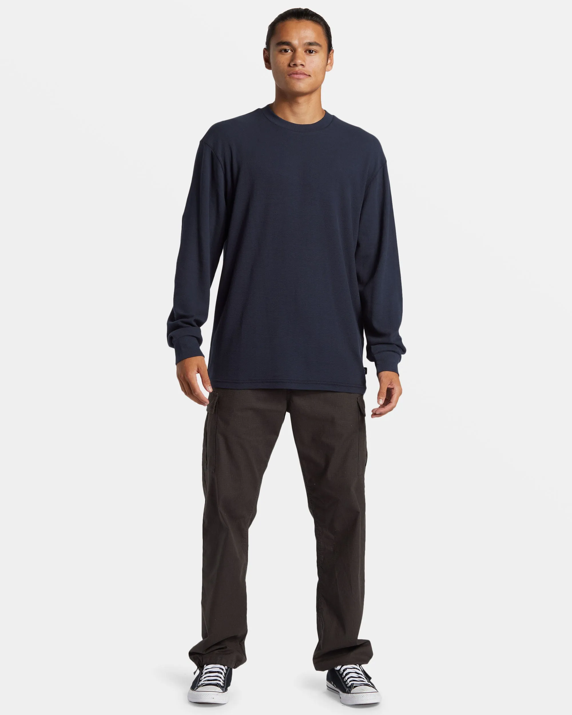 Drills Long Sleeve Thermal Shirt - Dark Navy sold by Quiksilver product image thumbnail 3