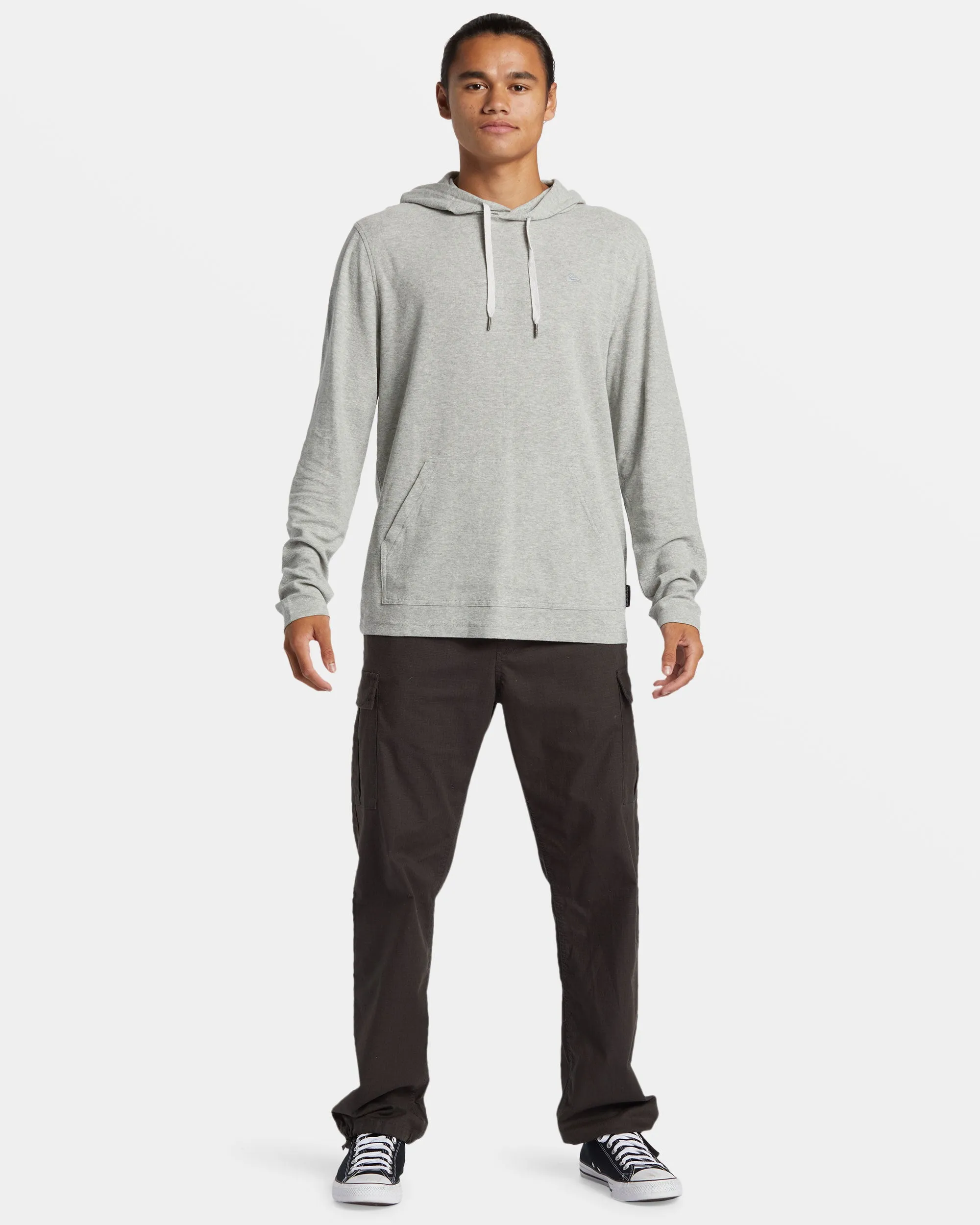 Drills Long Sleeve Thermal Hoodie - Grey Heather sold by Quiksilver product image thumbnail 3