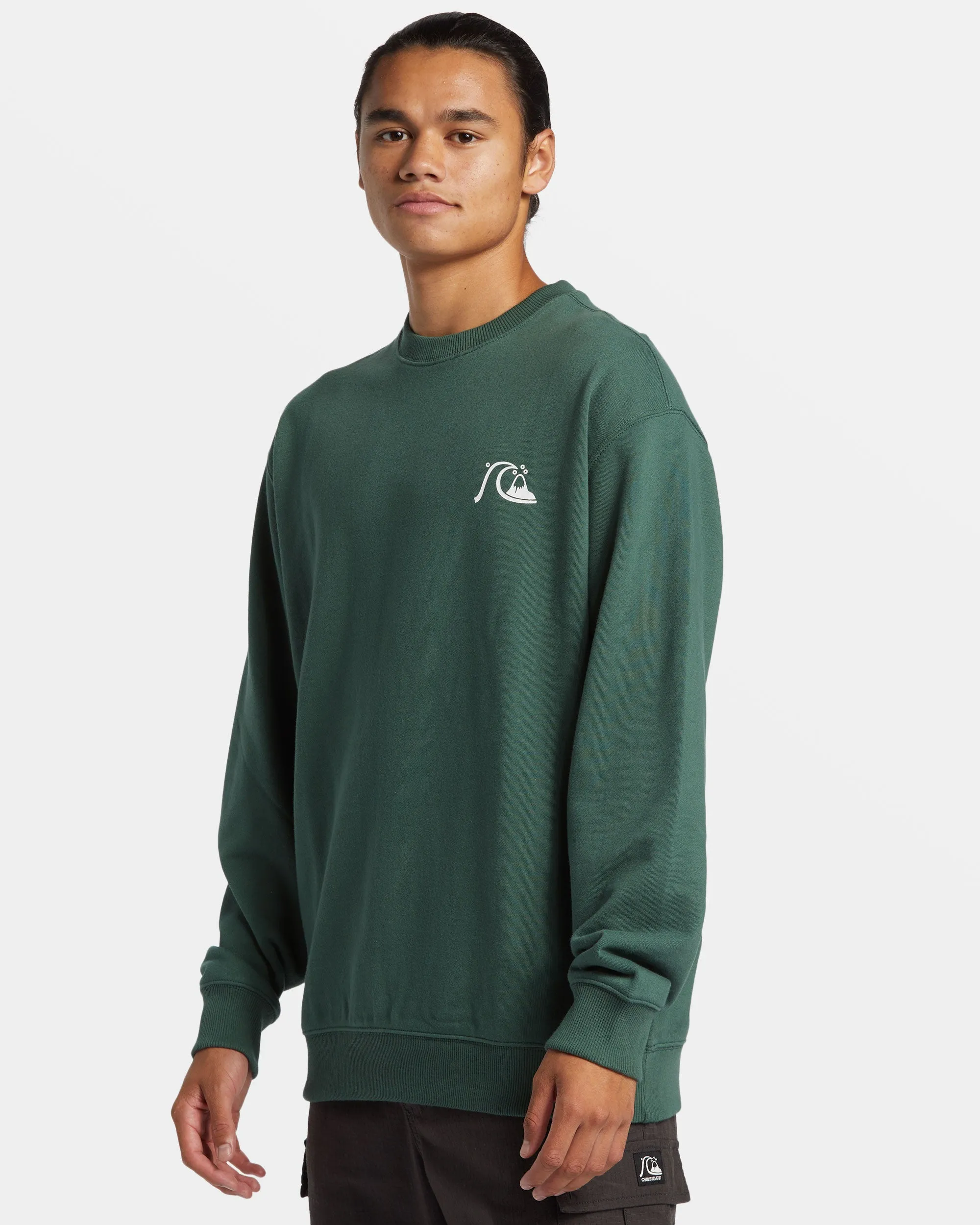 DNA Bubble Logo Crew Neck Sweatshirt - Forest sold by Quiksilver product image thumbnail 4