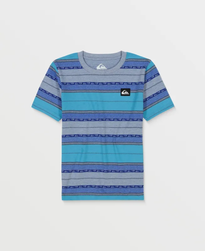 Boys 8-16 Fade Stripe T-Shirt - Flint Stone Heathe sold by Quiksilver