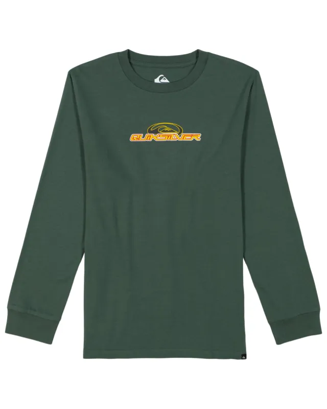 Boys 8-16 Mad Ando Long Sleeve T-Shirt - Forest sold by Quiksilver