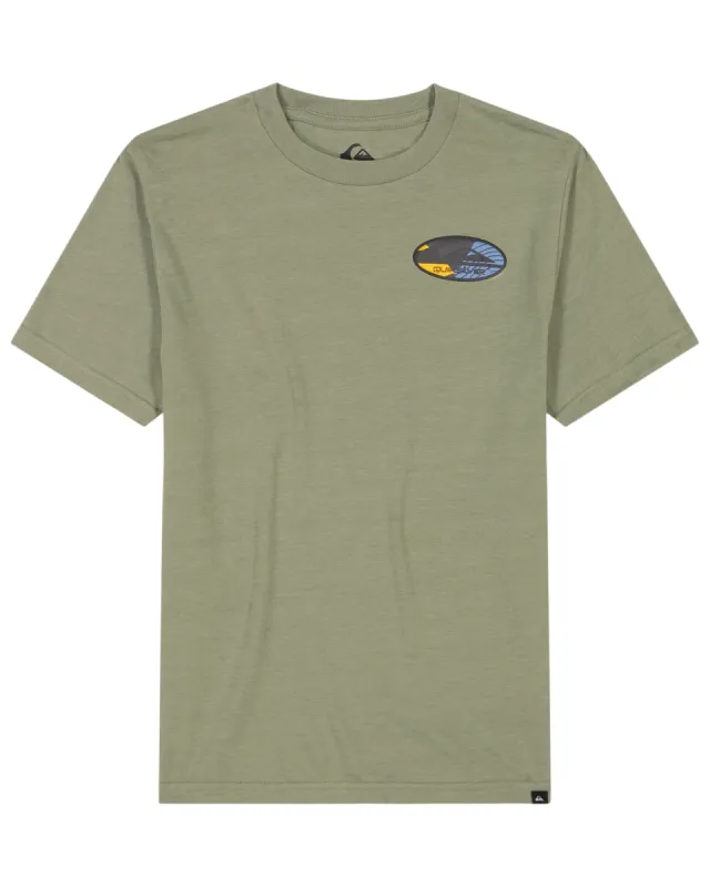 Boys 8-16 Retro Link T-Shirt - Sea Spray Heather sold by Quiksilver