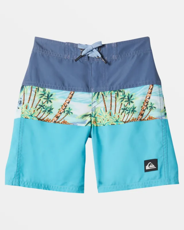 Boys 2-7 Everyday Panel 13" Boardshorts - Maui Blue made by Quiksilver