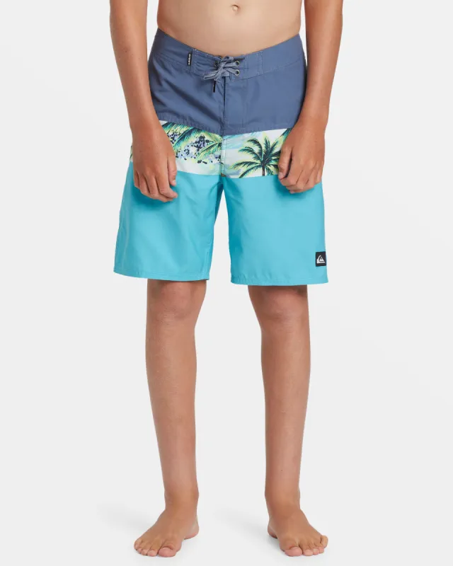 Boys 8-16 Everyday Panel 17" Boardshorts - Maui Blue made by Quiksilver