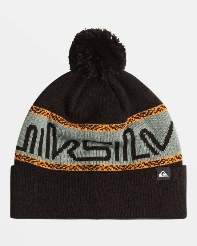 Summit Cuff Beanie - True Black sold by Quiksilver
