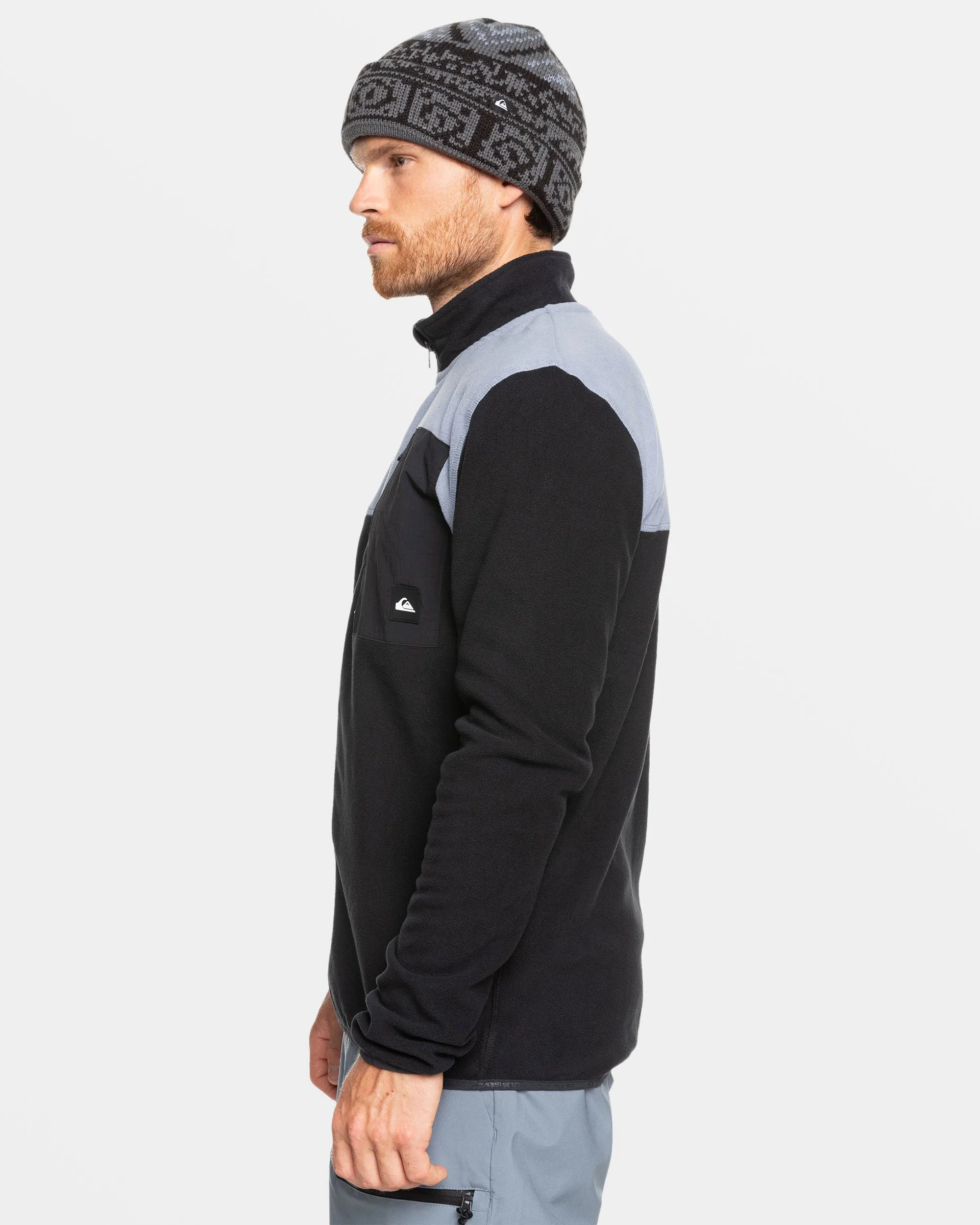 Aker Zip-Up Technical Fleece - True Black sold by Quiksilver product image thumbnail 5