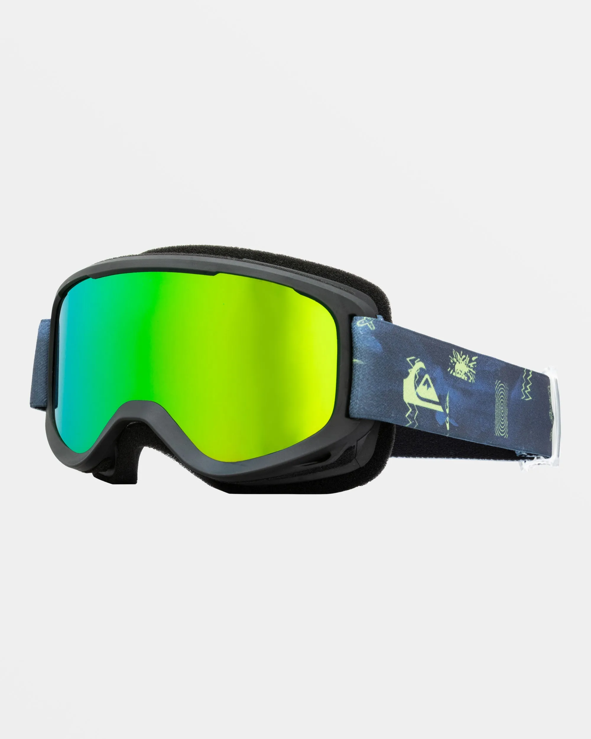 Boys 2-7 Little Grom Snowboard Goggles - Shadow Check/Green Ml S3 sold by Quiksilver