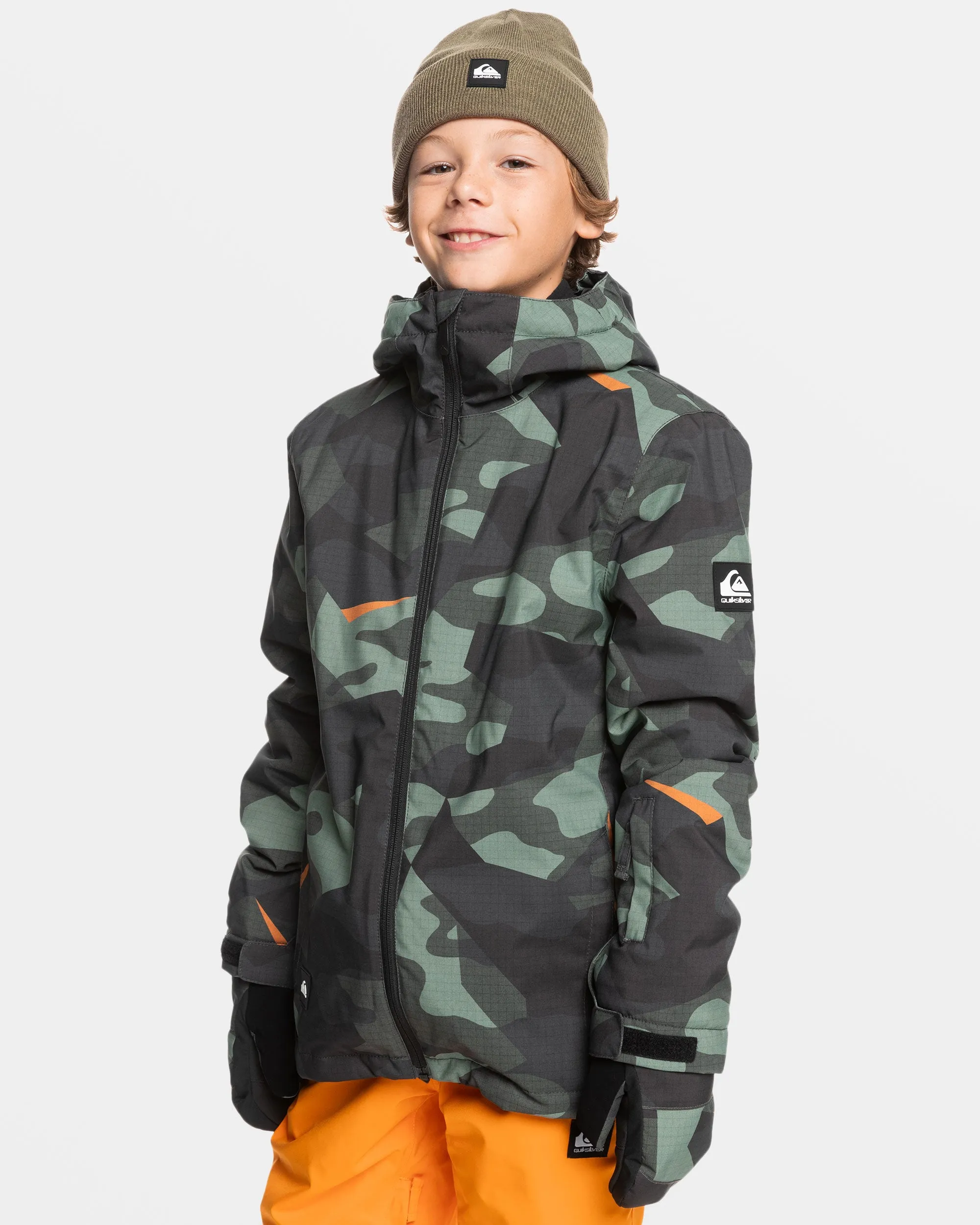 Boys 8-16 Mission Snow Jacket - Puzzle Camo Sea Spray sold by Quiksilver product image thumbnail 4