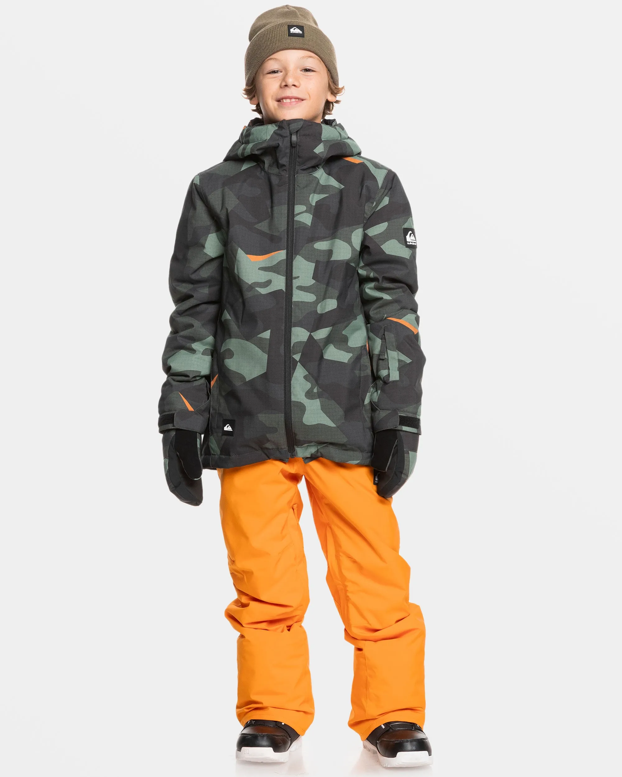 Boys 8-16 Mission Snow Jacket - Puzzle Camo Sea Spray sold by Quiksilver product image thumbnail 3
