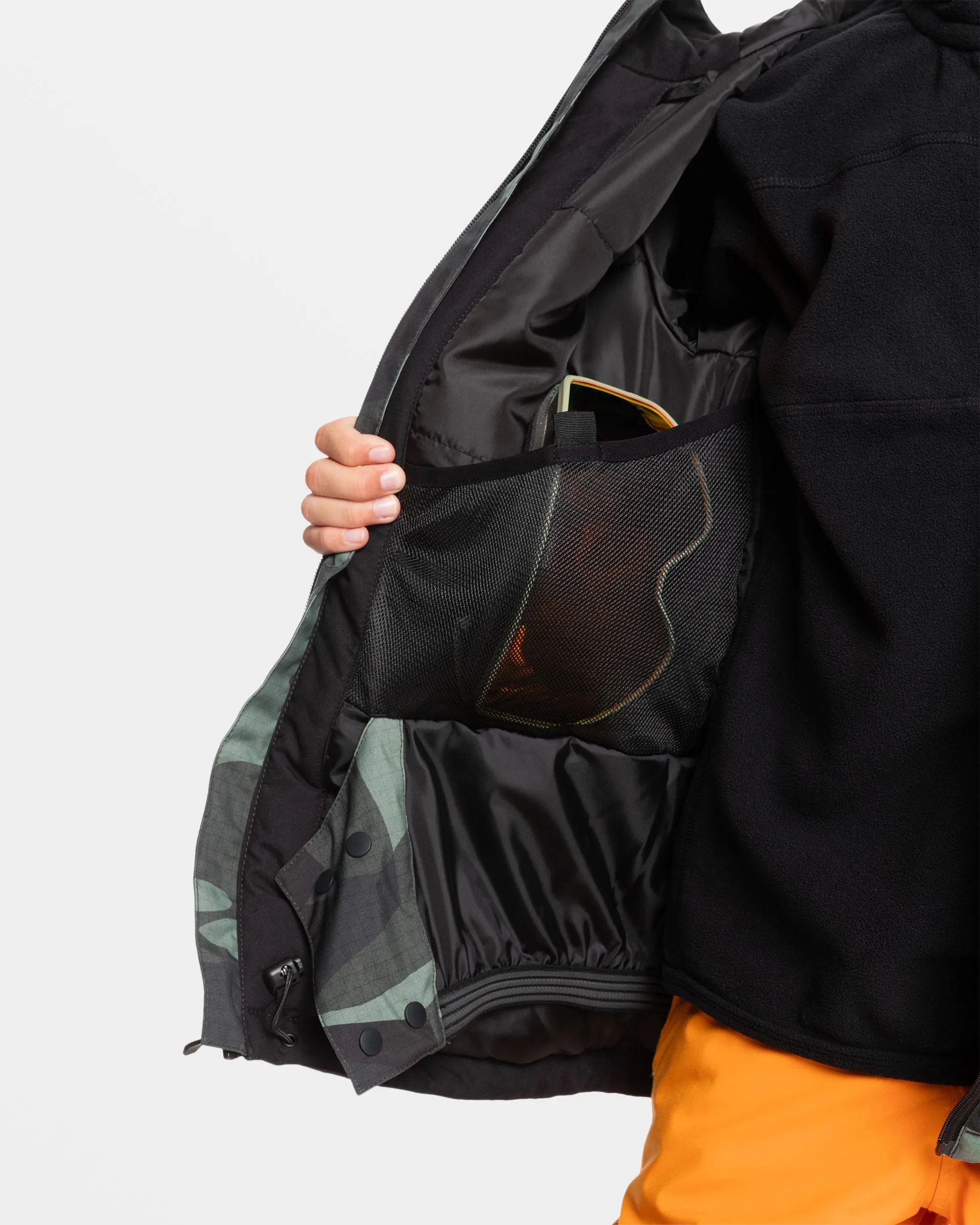 Boys 8-16 Mission Snow Jacket - Puzzle Camo Sea Spray sold by Quiksilver product image thumbnail 5