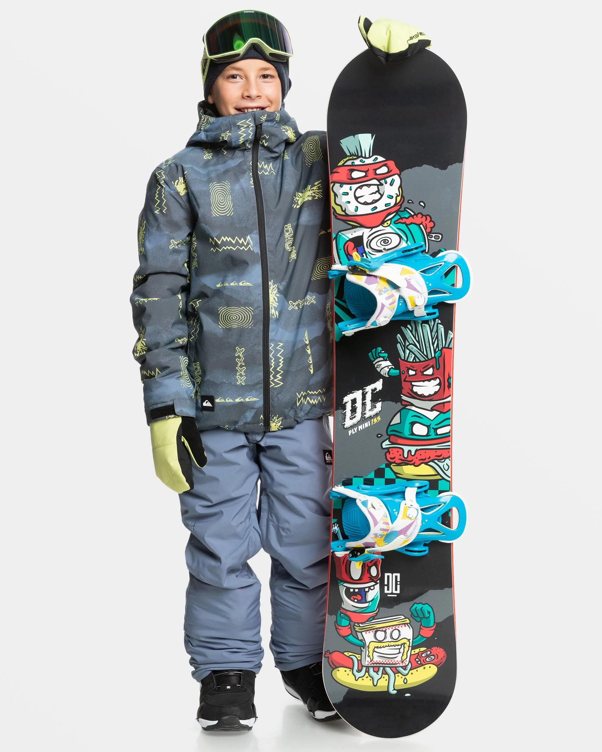 Boys 8-16 Mission Snow Jacket - Shadow Checks Flint Stone sold by Quiksilver product image thumbnail 3