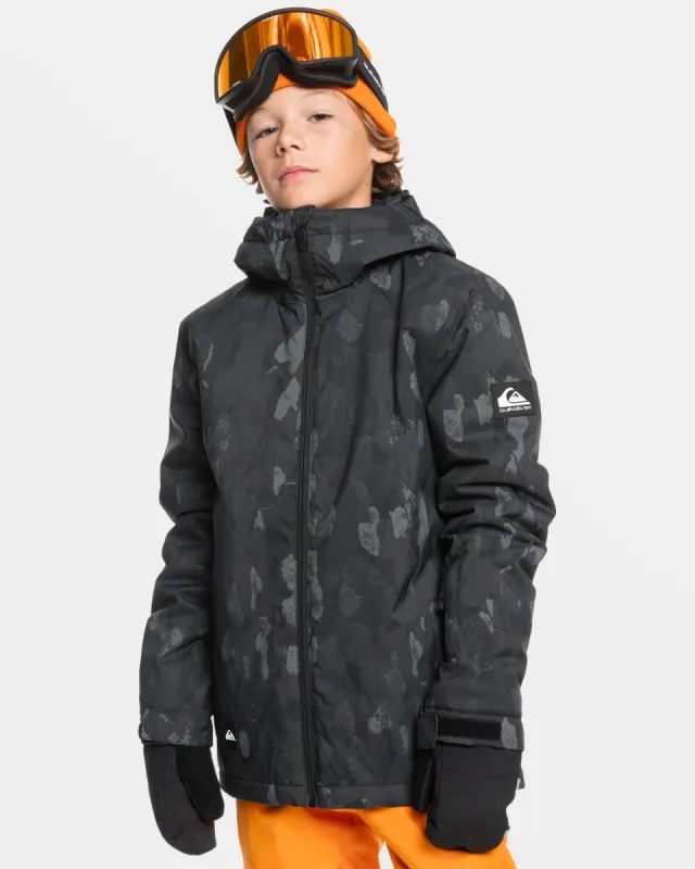 Boys 8-16 Mission Snow Jacket - Nature Zoom Dark Shadow sold by Quiksilver
