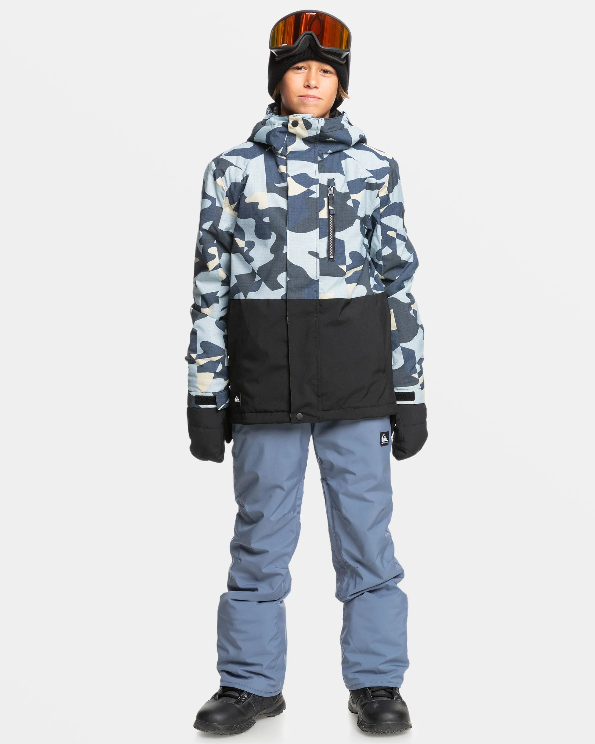 Boys 8-16 Mission Snow Jacket - Puzzle Camo Ice Flow sold by Quiksilver product image thumbnail 3