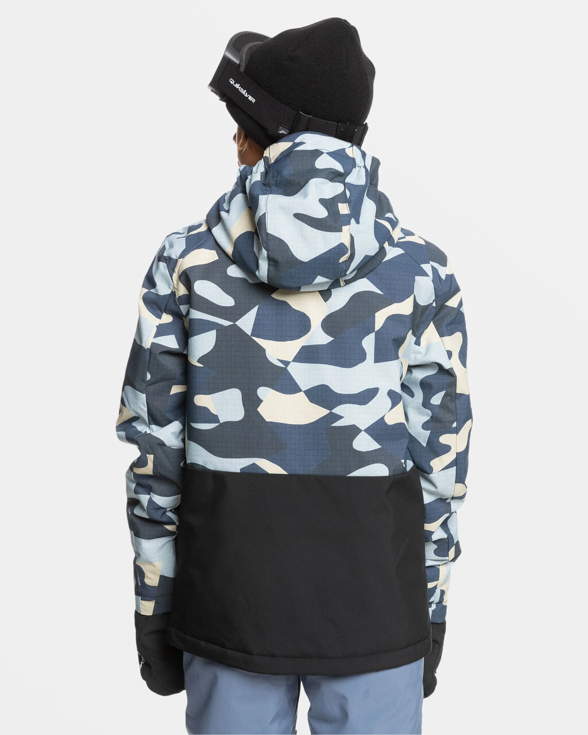 Boys 8-16 Mission Snow Jacket - Puzzle Camo Ice Flow sold by Quiksilver product image thumbnail 2