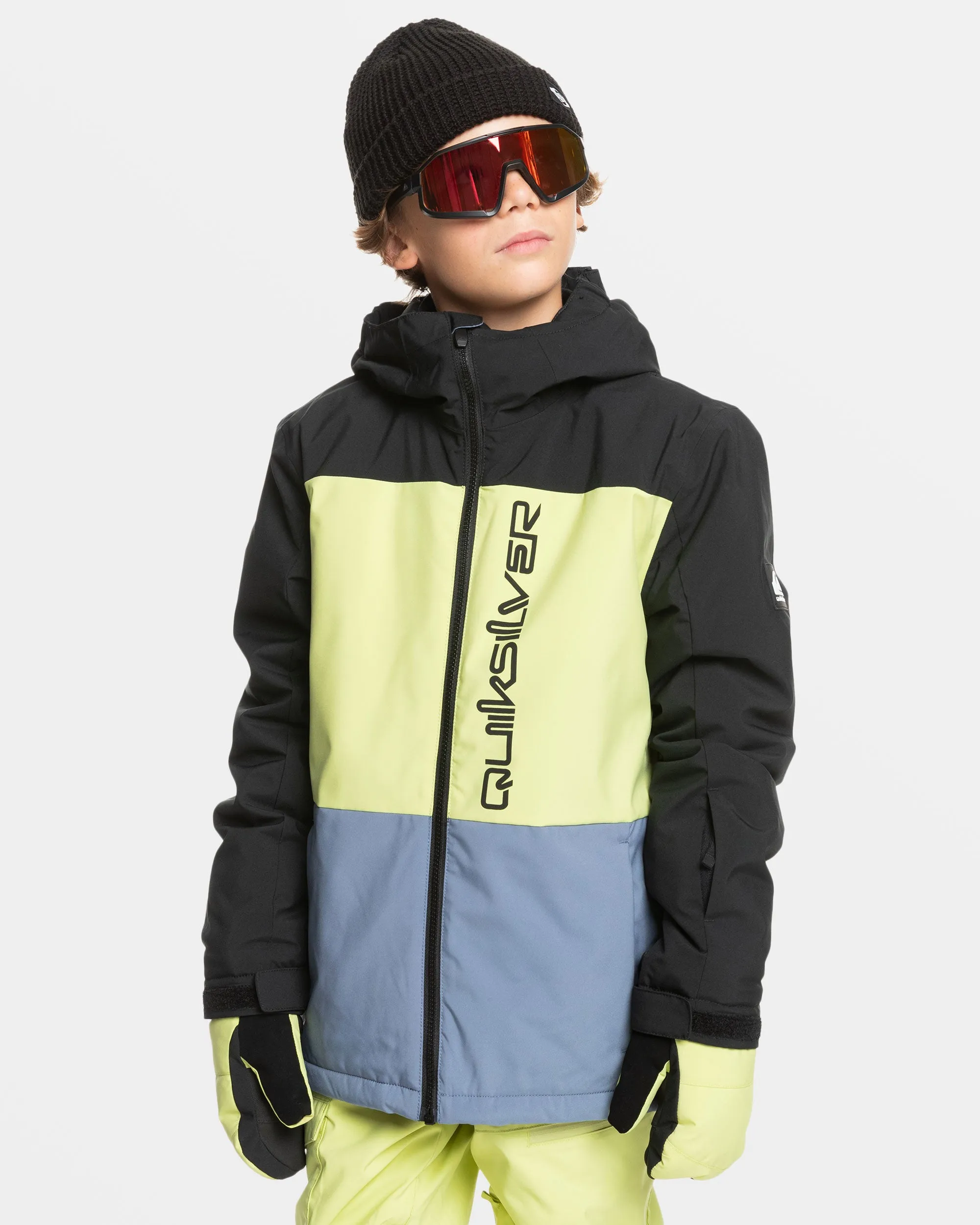 Boys 8-16 Side Hit Snow Jacket - True Black sold by Quiksilver