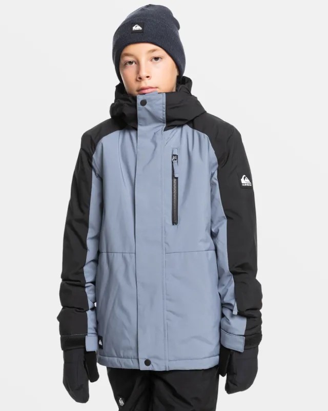 Boys 8-16 Mission Block Technical Snow Jacket - Flint Stone sold by Quiksilver