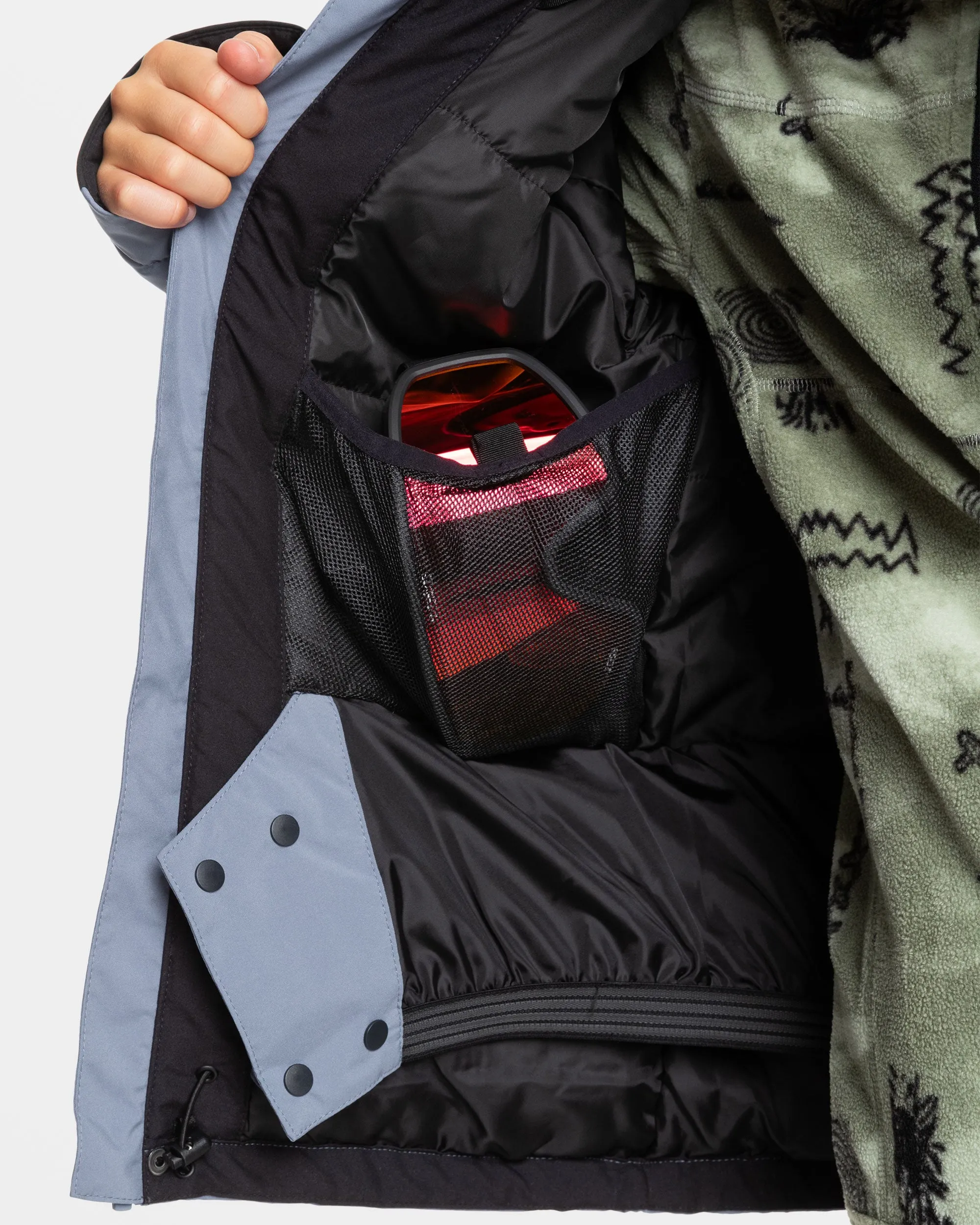 Boys 8-16 Mission Block Technical Snow Jacket - Flint Stone sold by Quiksilver product image thumbnail 2