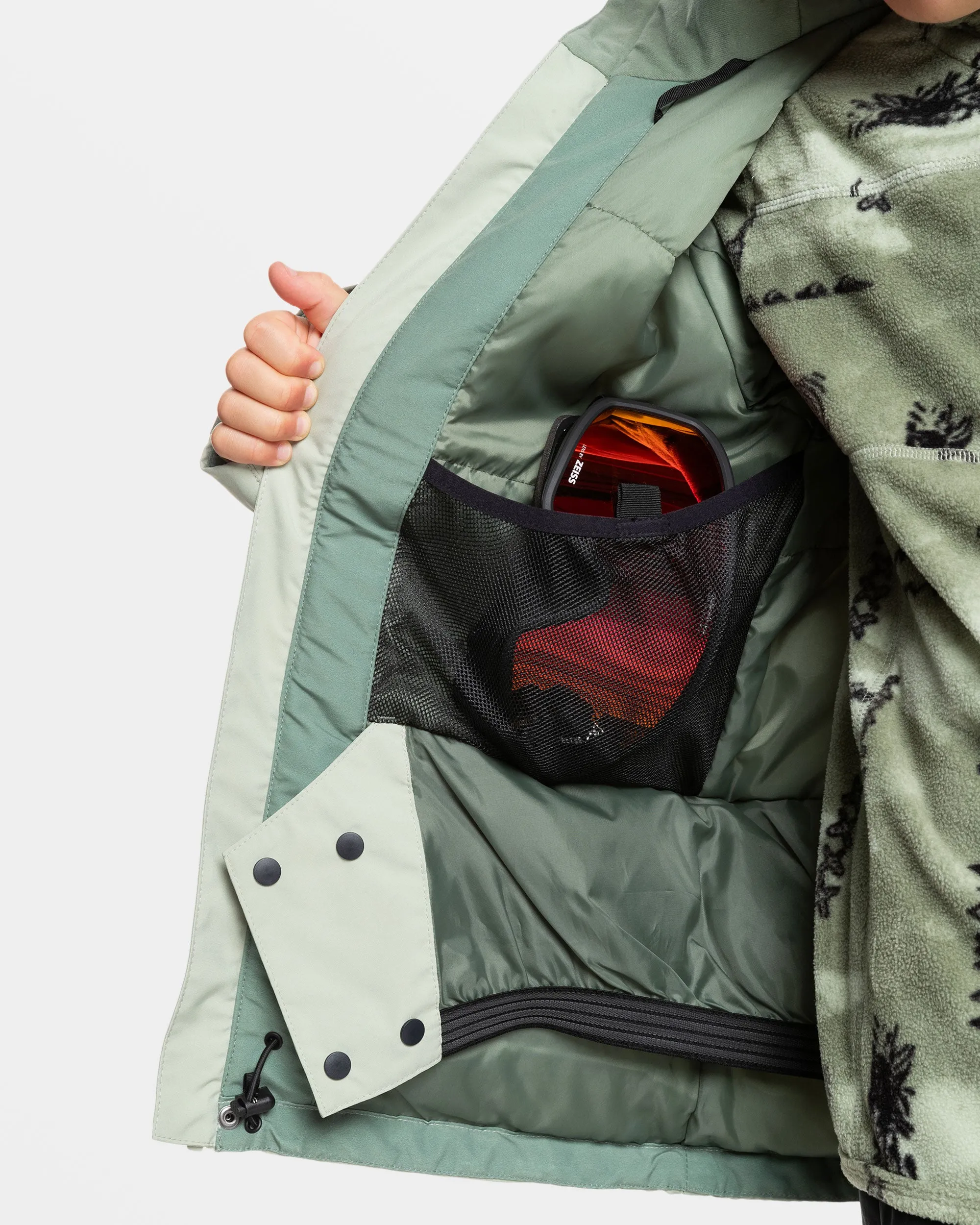 Boys 8-16 Mission Block Technical Snow Jacket - Desert Sage sold by Quiksilver product image thumbnail 3