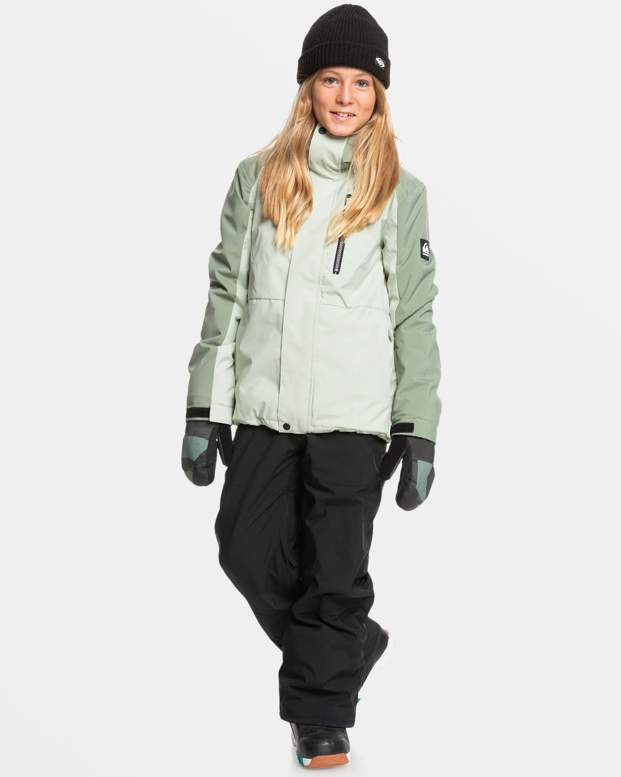 Boys 8-16 Mission Block Technical Snow Jacket - Desert Sage sold by Quiksilver product image thumbnail 2