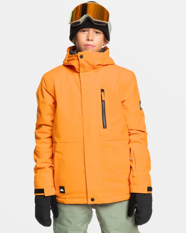 Boys 8-16 Mission Solid Insulated Snow Jacket - Orange Pepper sold by Quiksilver