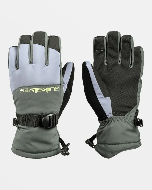 Boys 8-16 Mission Snow Gloves - Flint Stone sold by Quiksilver