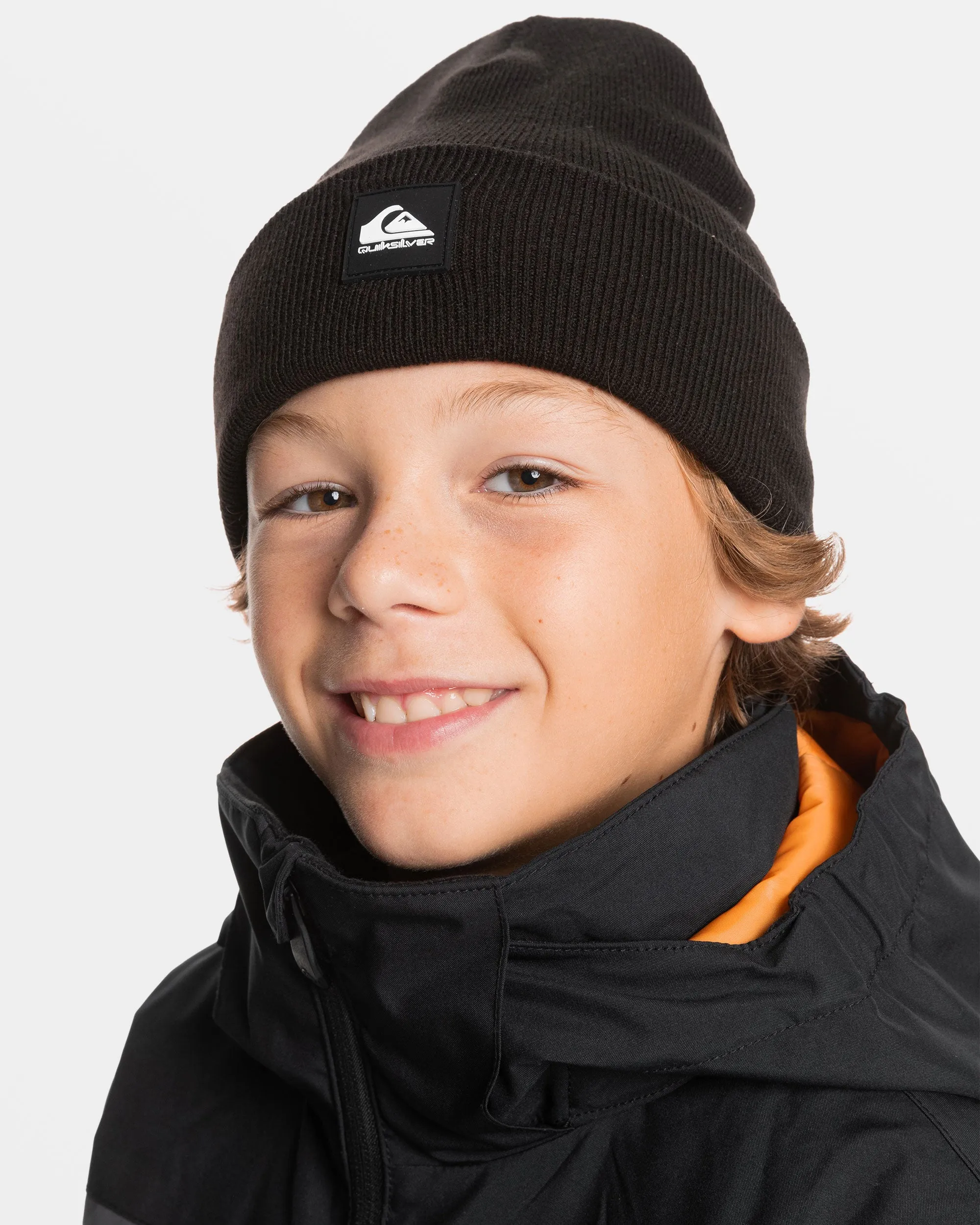 Boys 8-16 Brigade Cuff Beanie - True Black sold by Quiksilver product image thumbnail 3