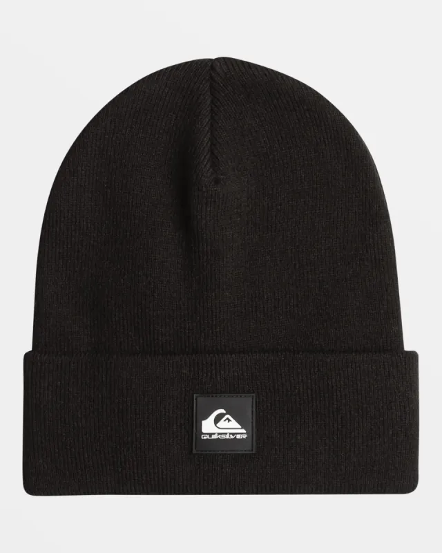 Boys 8-16 Brigade Cuff Beanie - True Black sold by Quiksilver