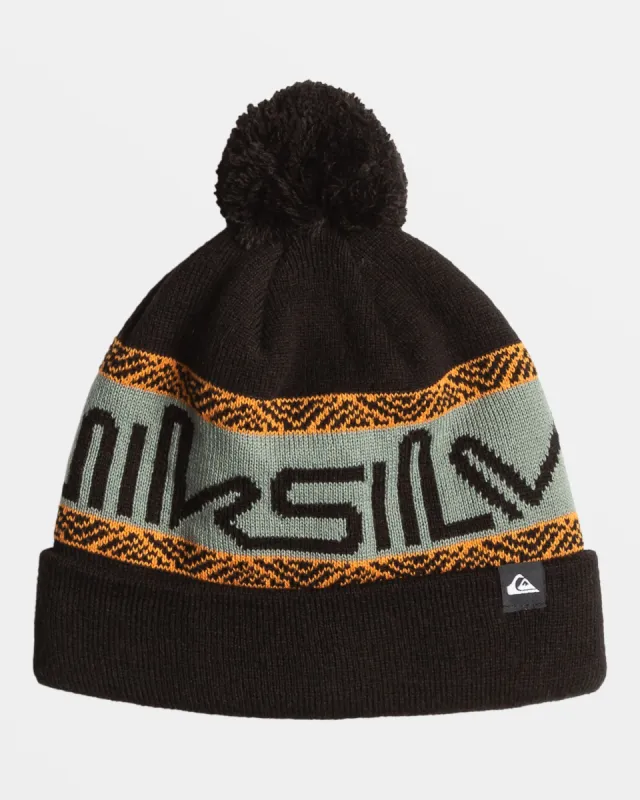 Boys 8-16 Summit Cuff Beanie - True Black sold by Quiksilver