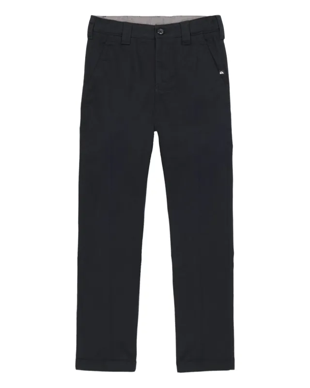 Boys 8-16 Everyday Union Stretch Chino - Black made by Quiksilver