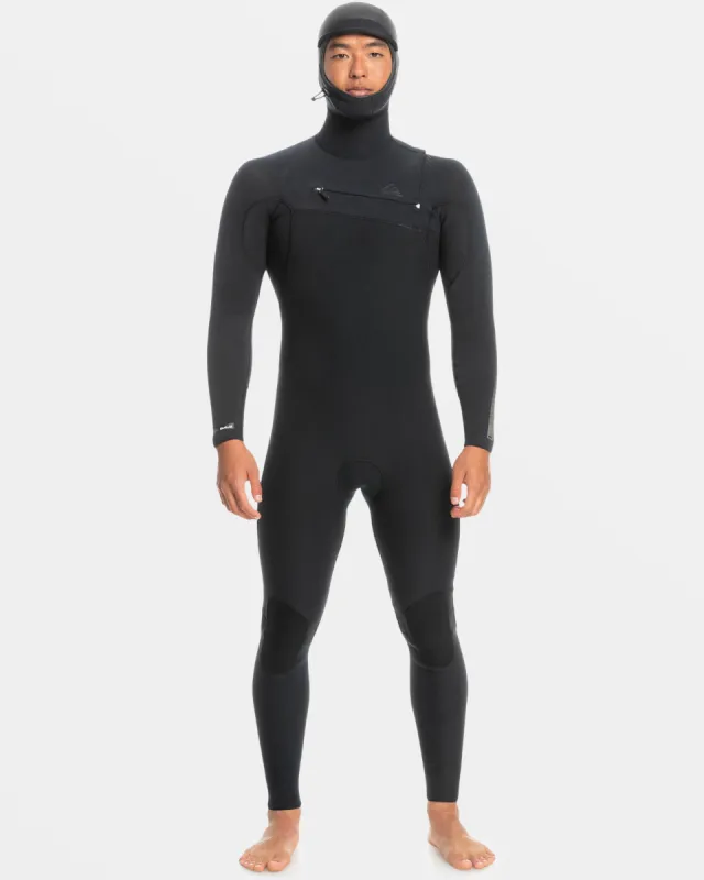 5/4/3mm Highline Hooded Chest Zip Wetsuit - Black sold by Quiksilver