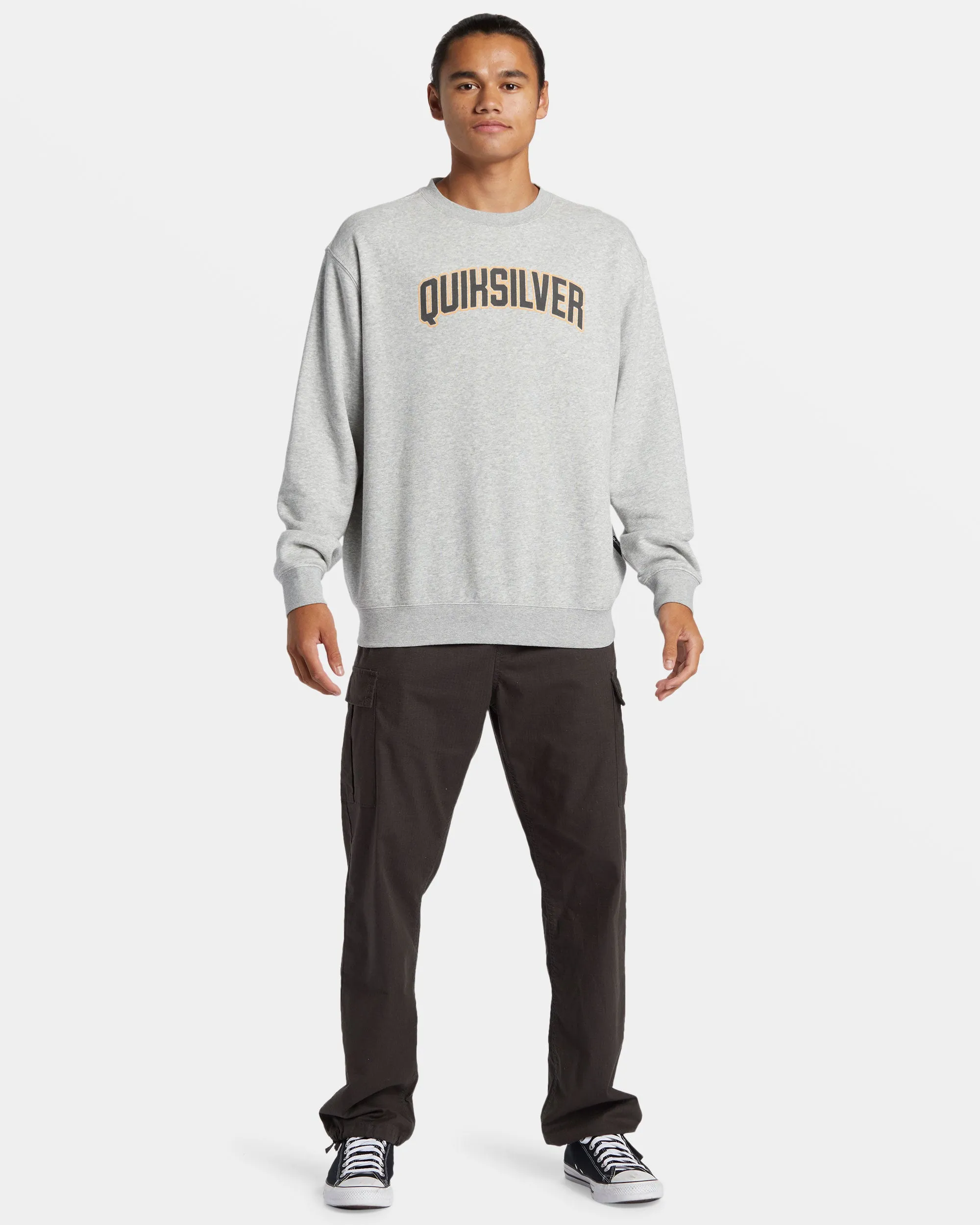 Graphic Crewneck Sweatshirt - Grey Heather sold by Quiksilver product image thumbnail 3