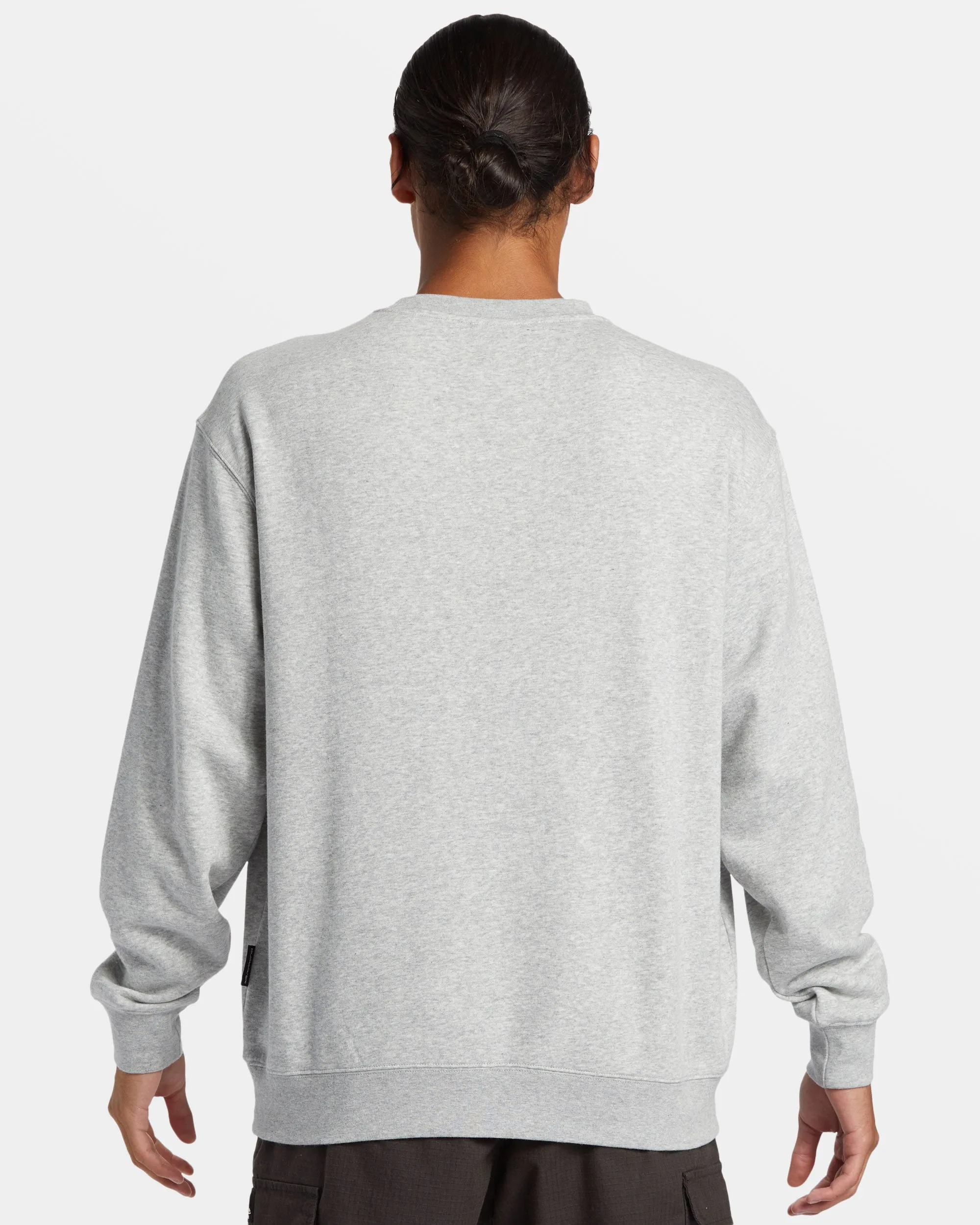 Graphic Crewneck Sweatshirt - Grey Heather sold by Quiksilver product image thumbnail 2