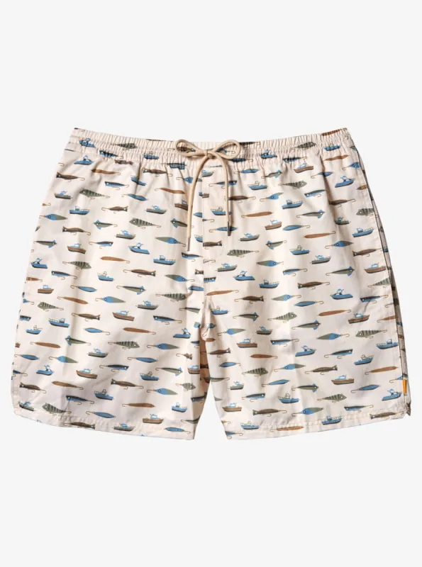 Waterman Drag Week 17" Volleys - Tea Drag Week V sold by Quiksilver