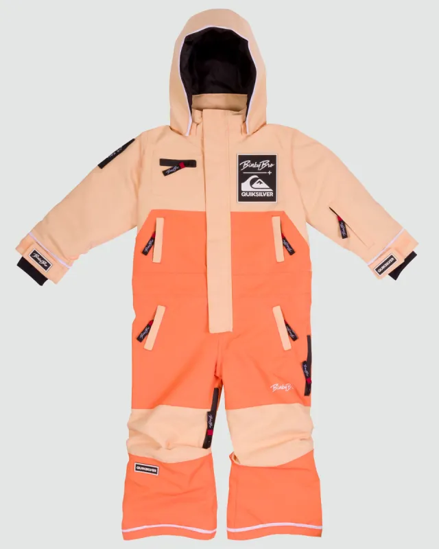 BinkyBro x Quiksilver 99-90 Snowsuit - Orange/Peach made by Quiksilver