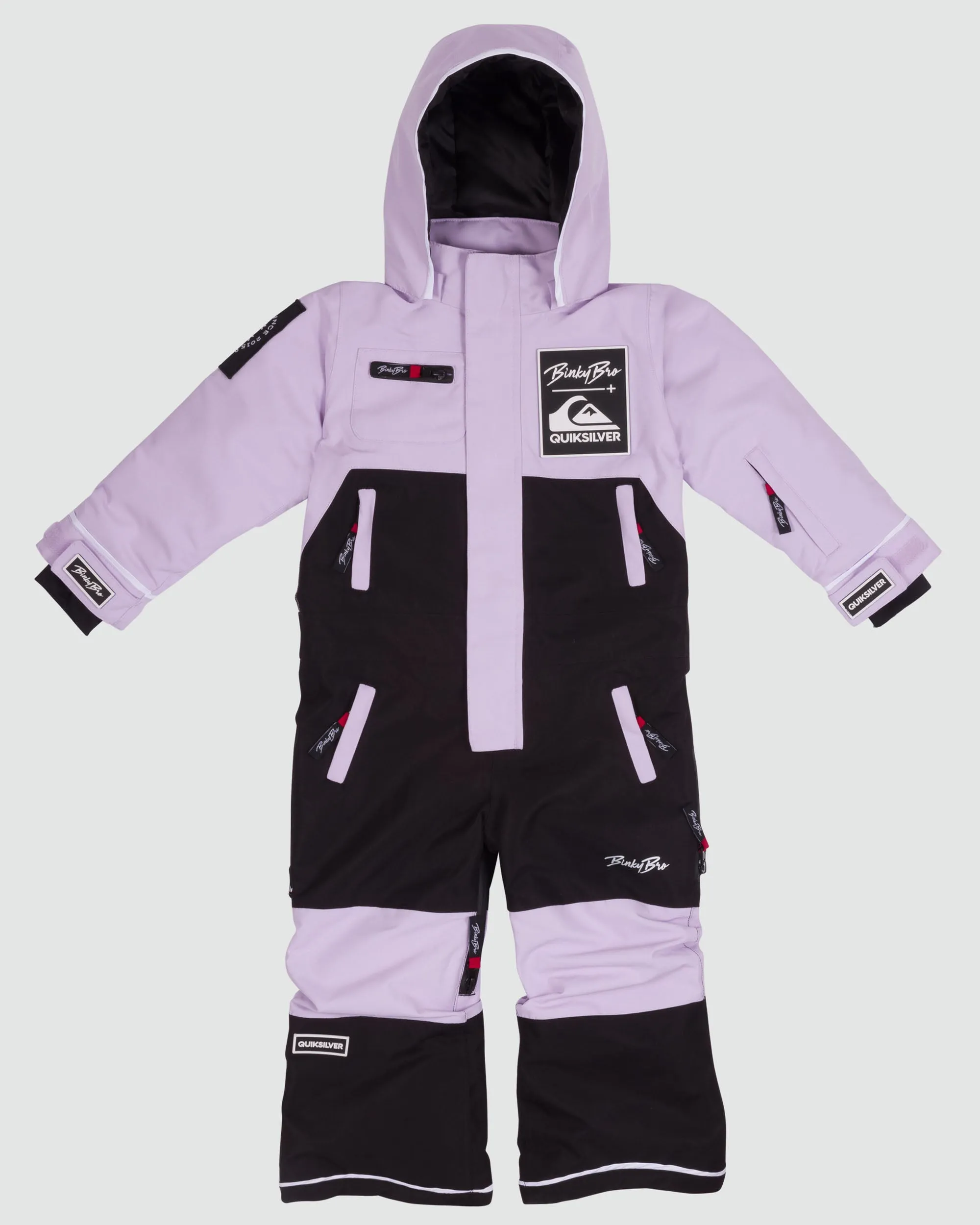 BinkyBro x Quiksilver 99-90 Snowsuit - Lavendar/Black sold by Quiksilver