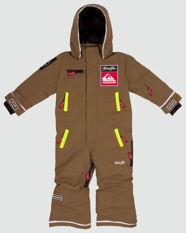 BinkyBro x Quiksilver 99-90 Snowsuit - Brown/Neon made by Quiksilver