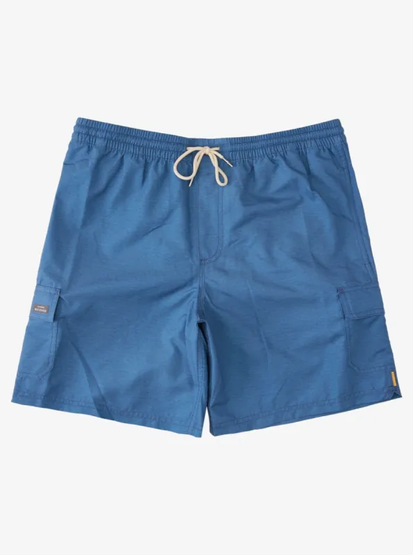 Waterman Balance 18" Swim Trunks - Ensign Blue Heather sold by Quiksilver