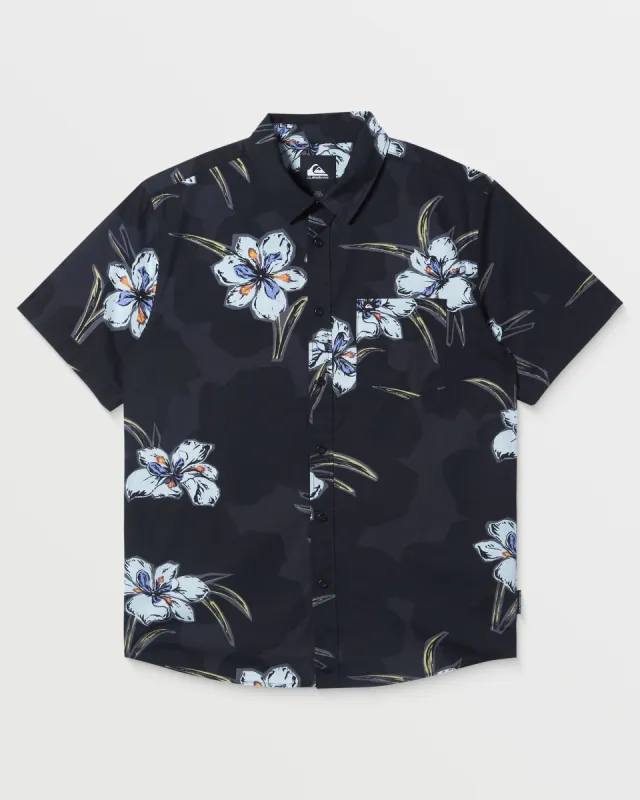 Apero Organic Classics Short Sleeve Shirt - Black sold by Quiksilver