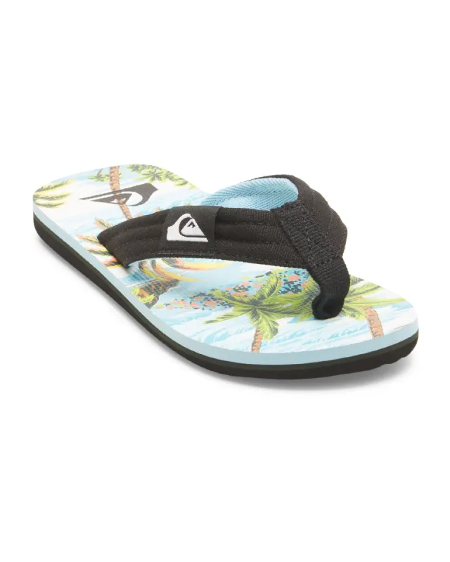 Boys 8-16 Molokai Layback Sandals - BLACK/WHITE/BLUE sold by Quiksilver