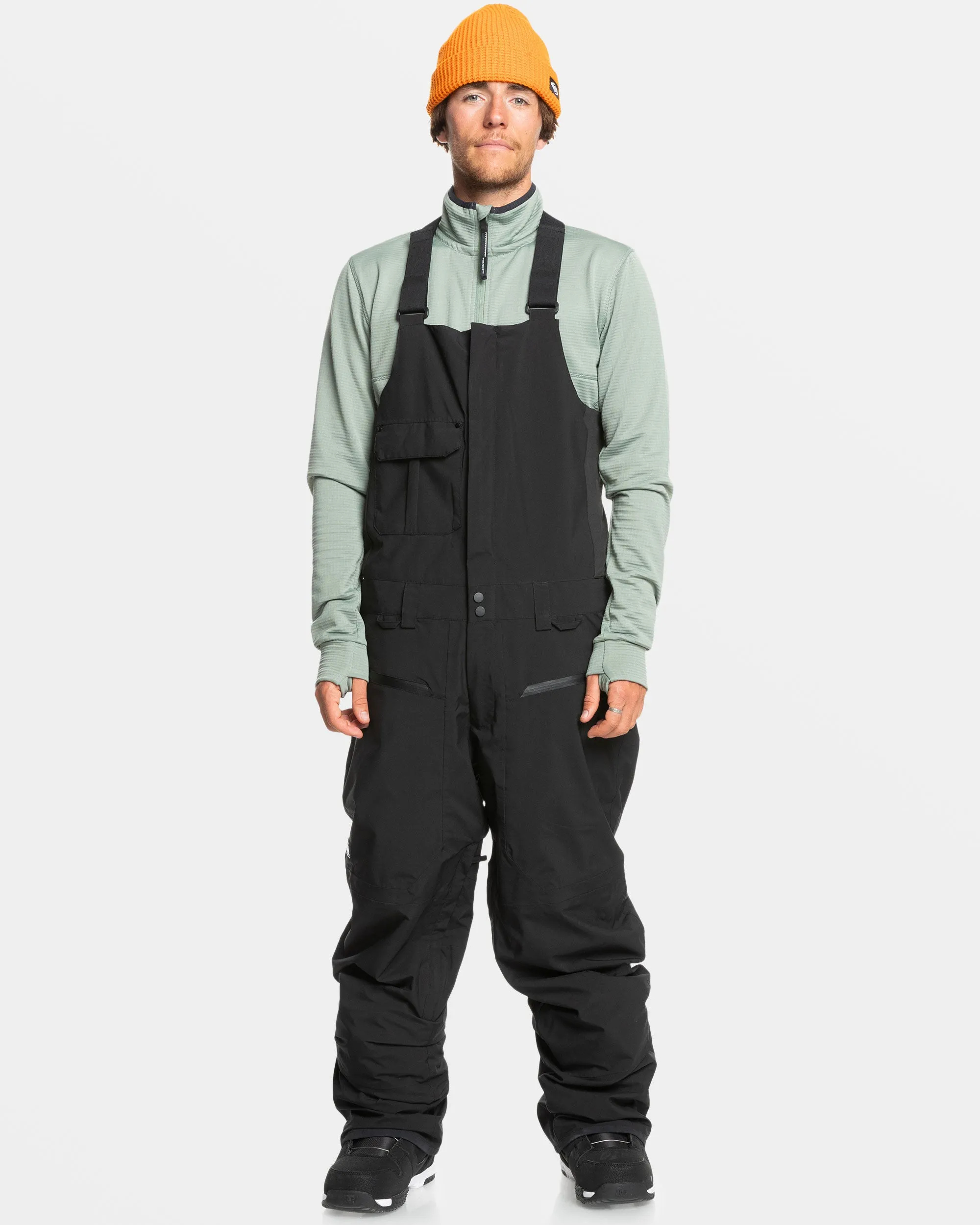 Utility Bib Snow Pants - True Black sold by Quiksilver