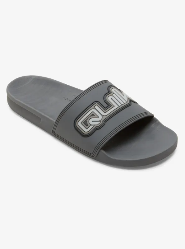 Rivi Wordmark Slide Ii Sandals - Grey 1 sold by Quiksilver