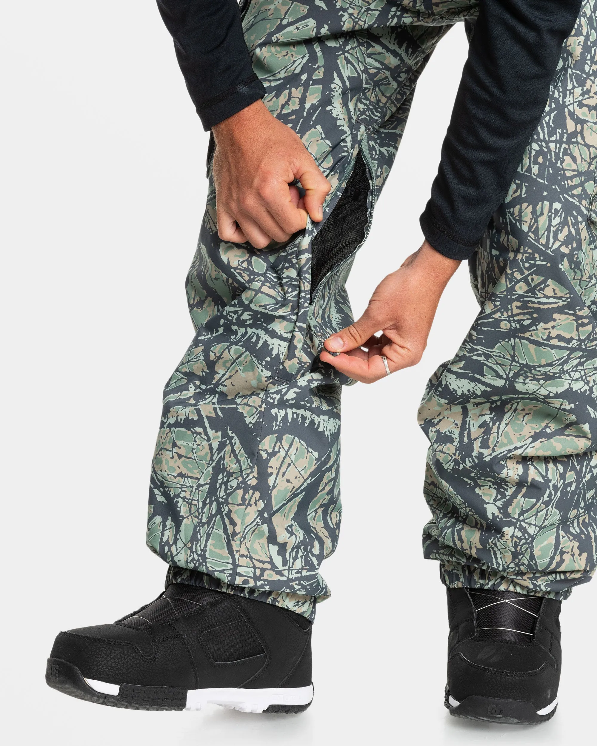 Snow Down Snow Pants - Woodland Abstract Sea Spray sold by Quiksilver product image thumbnail 5