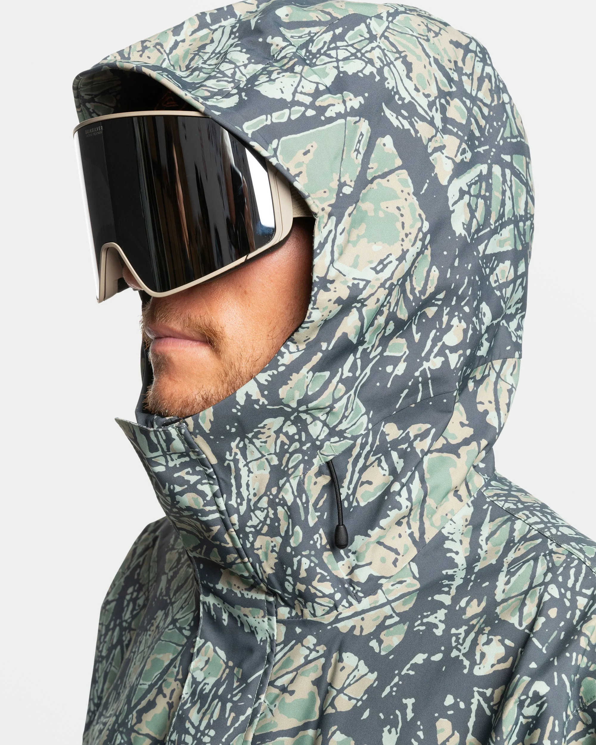 High Altitude 20K Snow Jacket - Woodland Abstract Sea Spray sold by Quiksilver product image thumbnail 3